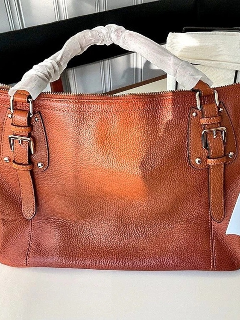 K. Taylor Brown Tote NWT
